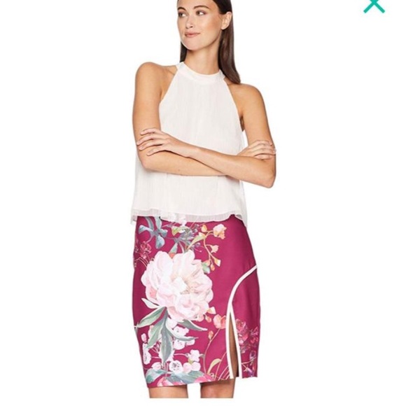 Ted Baker Kalena Serenity Side Slit Pencil Skirt - Picture 4 of 8